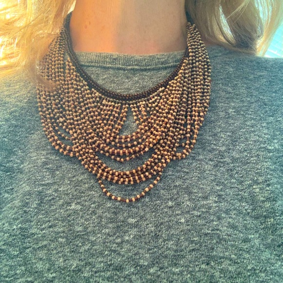 Macy's Jewelry - Brown & Beige Necklace with Small Beads